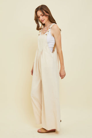 Shop HEYSON Full Size Corduroy Sleeveless Wide-Leg Overall - High-Quality U.S. Made Women’s Fashion with Free & Fast Shipping