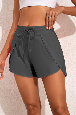 Shop Drawstring Waist Swim Shorts - High-Quality U.S. Made Women’s Fashion with Free Fast Shipping