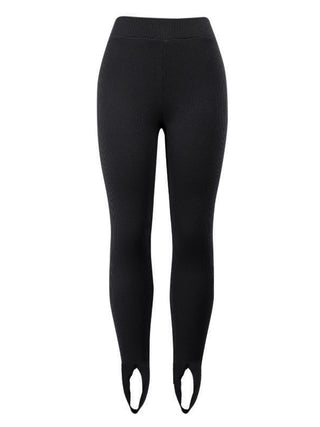 Shop Ribbed Mid Waist Leggings - High-Quality U.S. Made Women’s Fashion with Free & Fast Shipping