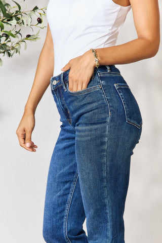 Shop BAYEAS Cropped Straight Jeans - High-Quality U.S. Made Women’s Fashion with Free & Fast Shipping