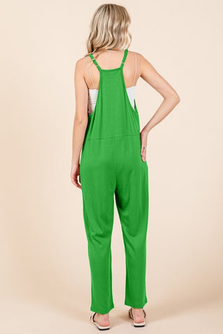 Shop Culture Code Full Size Sleeveless Jumpsuit with Pockets - High-Quality U.S. Made Women’s Fashion with Free & Fast Shipping