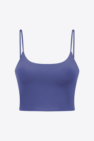 Shop Periwinkle Millennia Feel Like Skin Scoop Neck Sports Cami - High-Quality U.S. Made Women’s Fashion with Free & Fast Shipping