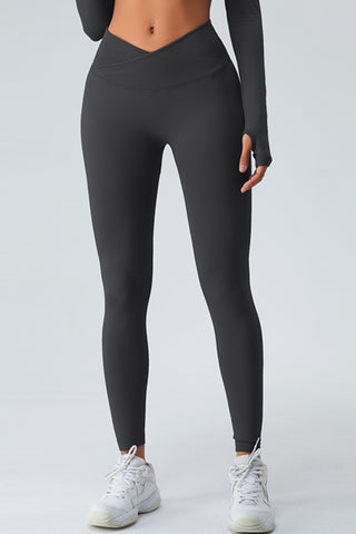 Shop Black High Waist Active Pants - High-Quality U.S. Made Women’s Fashion with Free & Fast Shipping