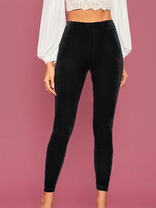 Shop Black High Waist Skinny Pants - High-Quality U.S. Made Women’s Fashion with Free & Fast Shipping