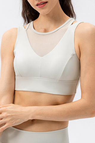 Shop White Cutout Wide Strap Active Tank - High-Quality U.S. Made Women’s Fashion with Free & Fast Shipping