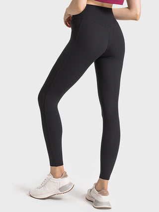 Shop Wide Waistband Active Leggings - High-Quality U.S. Made Women’s Fashion with Free & Fast Shipping