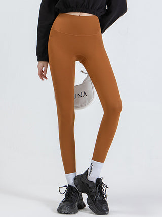 Shop Caramel Wide Waistband Sports Leggings - High-Quality U.S. Made Women’s Fashion with Free & Fast Shipping