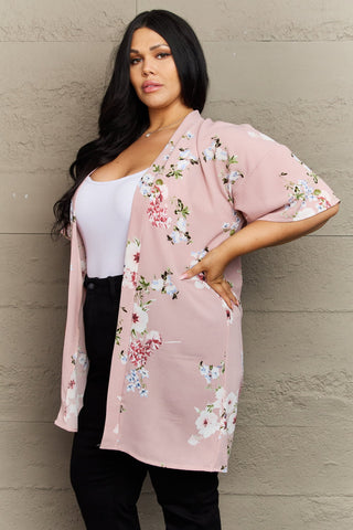 Shop Justin Taylor Aurora Rose Floral Kimono - High-Quality U.S. Made Women’s Fashion with Free & Fast Shipping