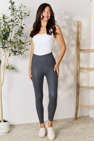 Shop LOVEIT Full Size Wide Waistband High Waist Leggings - High-Quality U.S. Made Women’s Fashion with Free & Fast Shipping