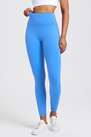 Shop Sky Blue High Waist Active Leggings - High-Quality U.S. Made Women’s Fashion with Free & Fast Shipping