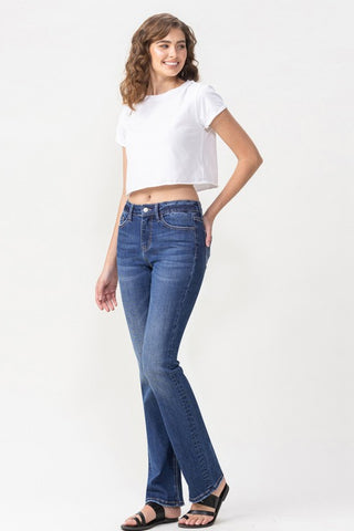 Shop Lovervet Full Size Rebecca Midrise Bootcut Jeans - High-Quality U.S. Made Women’s Fashion with Free & Fast Shipping