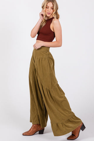 Shop SAGE + FIG High Rise Corduroy Wide Leg Pants - High-Quality U.S. Made Women’s Fashion with Free & Fast Shipping