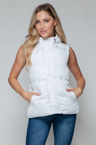 Shop Snobbish Snap and Zip Closure Hooded Vest - High-Quality U.S. Made Women’s Fashion with Free Fast Shipping