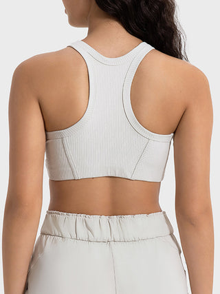 Shop Millennia Wide Strap Cropped Sport Tank - High-Quality U.S. Made Women’s Fashion with Free Fast Shipping