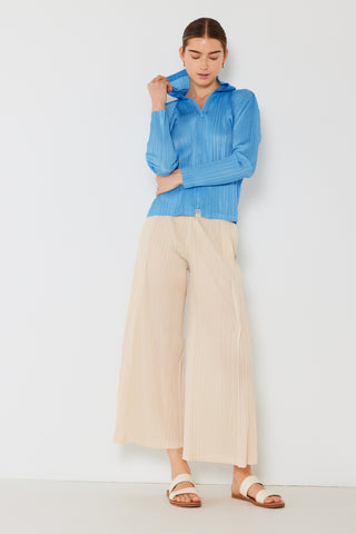 Shop Marina West Swim Pleated Wide-Leg Pants with Side Pleat Detail - High-Quality U.S. Made Women’s Fashion with Free & Fast Shipping