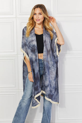 Shop Justin Taylor Cloud Rush Swim Cover-Up Kimono - High-Quality U.S. Made Women’s Fashion with Free & Fast Shipping