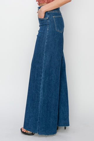 Shop RISEN High Rise Palazzo Jeans - High-Quality U.S. Made Women’s Fashion with Free & Fast Shipping