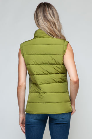 Shop Snobbish Zip Up Turtleneck Vest with Pockets - High-Quality U.S. Made Women’s Fashion with Free & Fast Shipping