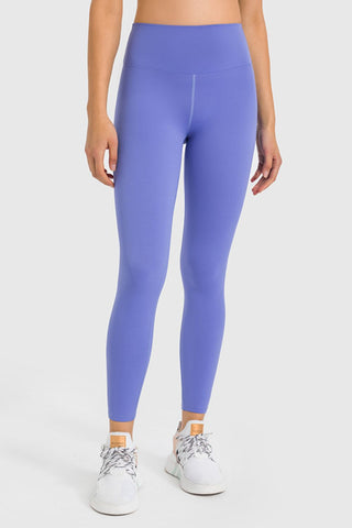 Shop Periwinkle High Waist Ankle-Length Yoga Leggings - High-Quality U.S. Made Women’s Fashion with Free & Fast Shipping