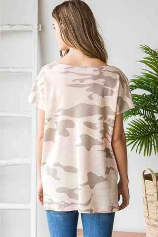 Shop Heimish Full Size Camouflage Tunic T-Shirt - High-Quality U.S. Made Women’s Fashion with Free & Fast Shipping