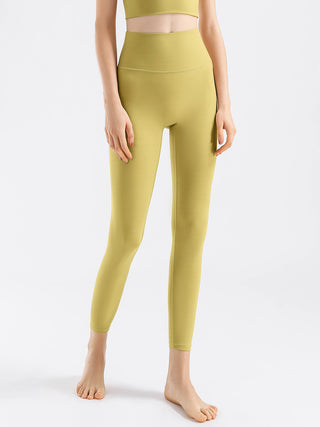 Shop Chartreuse High Waist Active Pants - High-Quality U.S. Made Women’s Fashion with Free & Fast Shipping