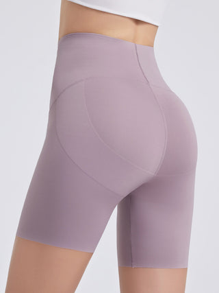 Shop Wide Waistband Sports Shorts - High-Quality U.S. Made Women’s Fashion with Free & Fast Shipping