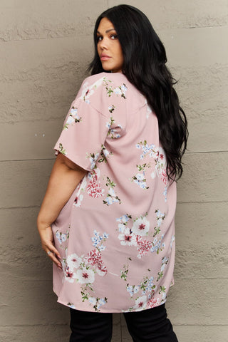 Shop Justin Taylor Aurora Rose Floral Kimono - High-Quality U.S. Made Women’s Fashion with Free & Fast Shipping