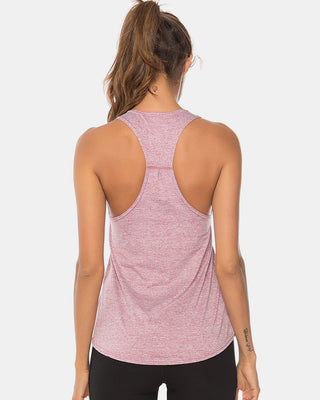 Shop Full Size Scoop Neck Wide Strap Active Tank - High-Quality U.S. Made Women’s Fashion with Free & Fast Shipping