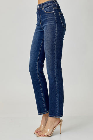 Shop RISEN Full Size High Waist Straight Jeans - High-Quality U.S. Made Women’s Fashion with Free & Fast Shipping