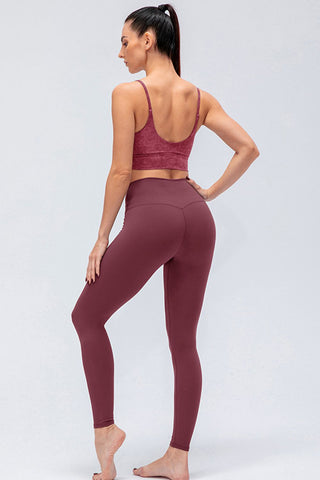 Shop Wide Waistband Slim Fit Active Leggings - High-Quality U.S. Made Women’s Fashion with Free & Fast Shipping