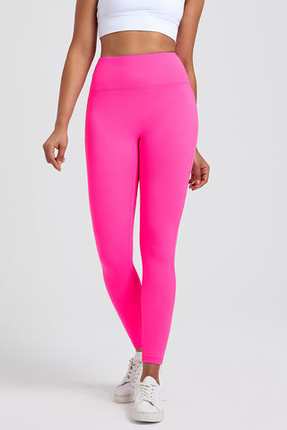 Shop Hot Pink High Waist Active Leggings - High-Quality U.S. Made Women’s Fashion with Free & Fast Shipping