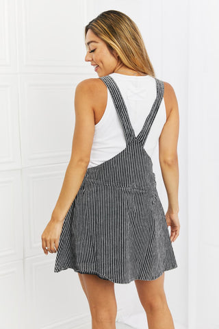 Shop White Birch To The Park Full Size Overall Dress in Black - High-Quality U.S. Made Women’s Fashion with Free & Fast Shipping