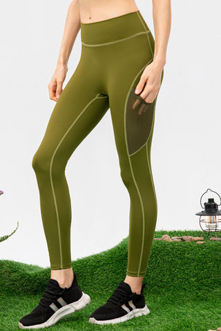 Shop Matcha Green High Waist Slim Fit Long Sports Pants - High-Quality U.S. Made Women’s Fashion with Free & Fast Shipping