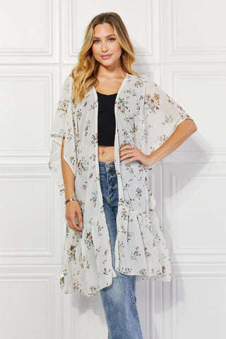 Shop Justin Taylor Meadow of Daisies Floral Kimono - High-Quality U.S. Made Women’s Fashion with Free & Fast Shipping