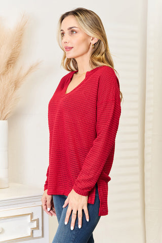 Shop Culture Code Full Size Wide Notch Relax Top - High-Quality U.S. Made Women’s Fashion with Free & Fast Shipping