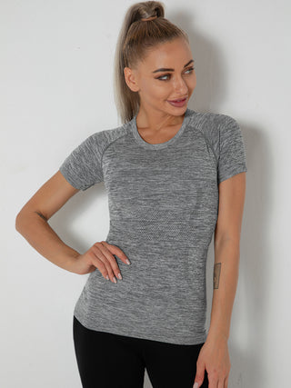 Shop Breathable Quick-Dry Short Sleeve Active T-Shirt - High-Quality U.S. Made Women’s Fashion with Free & Fast Shipping