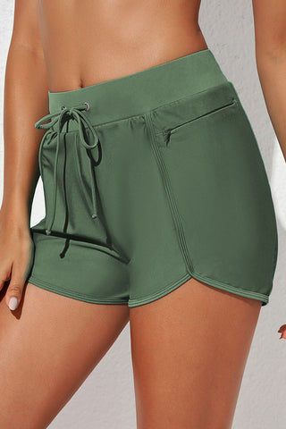 Shop Drawstring Waist Swim Shorts - High-Quality U.S. Made Women’s Fashion with Free Fast Shipping