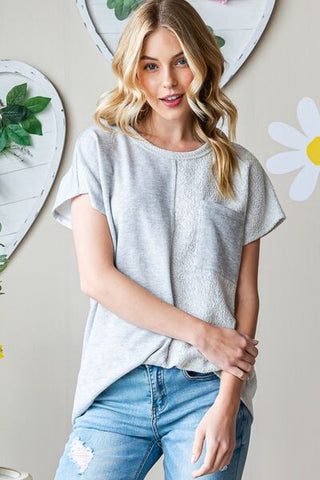 Shop Heimish Full Size Pocketed Round Neck Short Sleeve T-Shirt Now On Klozey Store - Trendy U.S. Premium Women Apparel & Accessories And Be Up-To-Fashion!