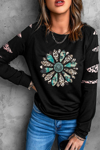 Shop Leopard Graphic Sweatshirt Now On Klozey Store - Trendy U.S. Premium Women Apparel & Accessories And Be Up-To-Fashion!