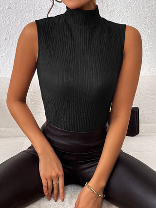 Shop Turtleneck Sleeveless Tank Now On Klozey Store - Trendy U.S. Premium Women Apparel & Accessories And Be Up-To-Fashion!