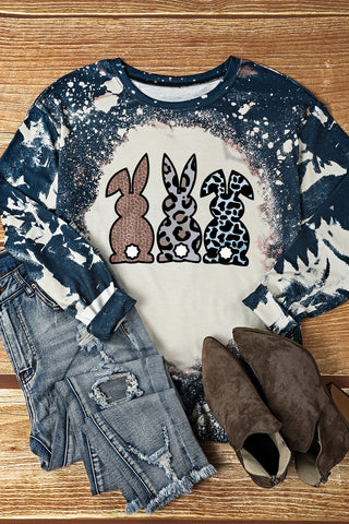 Shop Easter Bunny Graphic Long-Sleeve Top Now On Klozey Store - Trendy U.S. Premium Women Apparel & Accessories And Be Up-To-Fashion!