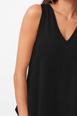 Shop V-Neck Wide Strap Tank Now On Klozey Store - Trendy U.S. Premium Women Apparel & Accessories And Be Up-To-Fashion!