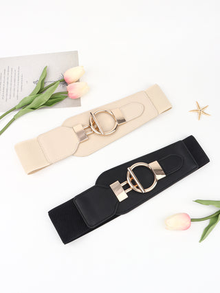 Shop PU Elastic Wide Belt with Alloy Buckle Now On Klozey Store - Trendy U.S. Premium Women Apparel & Accessories And Be Up-To-Fashion!