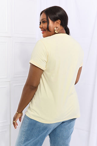 Shop Simply Love Full Size PEW PEW Graphic Cotton Tee Now On Klozey Store - Trendy U.S. Premium Women Apparel & Accessories And Be Up-To-Fashion!