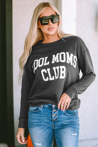 Shop COOL MOM CLUB Round Neck Short Sleeve Sweatshirt Now On Klozey Store - Trendy U.S. Premium Women Apparel & Accessories And Be Up-To-Fashion!