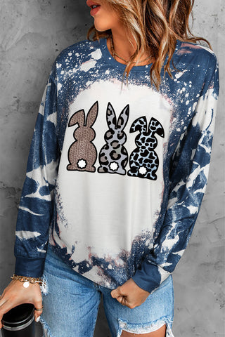 Shop Easter Bunny Graphic Long-Sleeve Top Now On Klozey Store - Trendy U.S. Premium Women Apparel & Accessories And Be Up-To-Fashion!