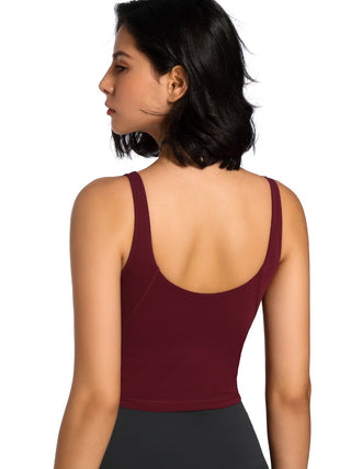 Shop Scoop Neck Wide Strap Active Tank Now On Klozey Store - Trendy U.S. Premium Women Apparel & Accessories And Be Up-To-Fashion!