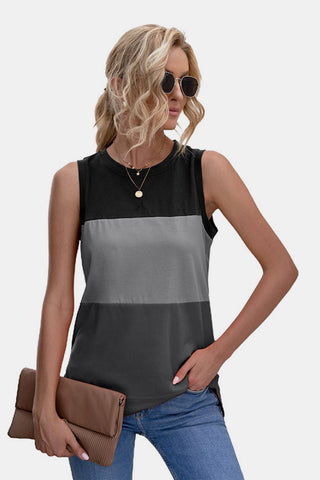 Shop Color Block Tank Top Now On Klozey Store - Trendy U.S. Premium Women Apparel & Accessories And Be Up-To-Fashion!