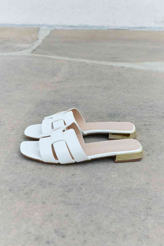 Shop Weeboo Walk It Out Slide Sandals in Icy White Now On Klozey Store - Trendy U.S. Premium Women Apparel & Accessories And Be Up-To-Fashion!
