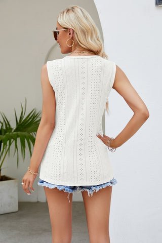 Shop Spliced Lace V-Neck Tank Now On Klozey Store - Trendy U.S. Premium Women Apparel & Accessories And Be Up-To-Fashion!